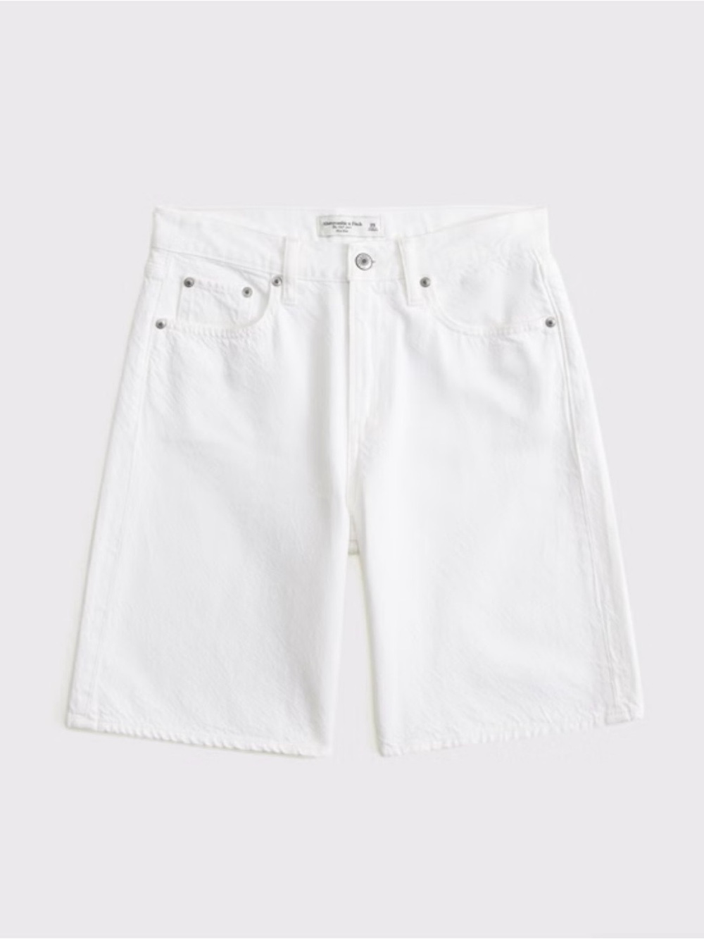 Abercrombie & Fitch White Denim Bermuda Shorts